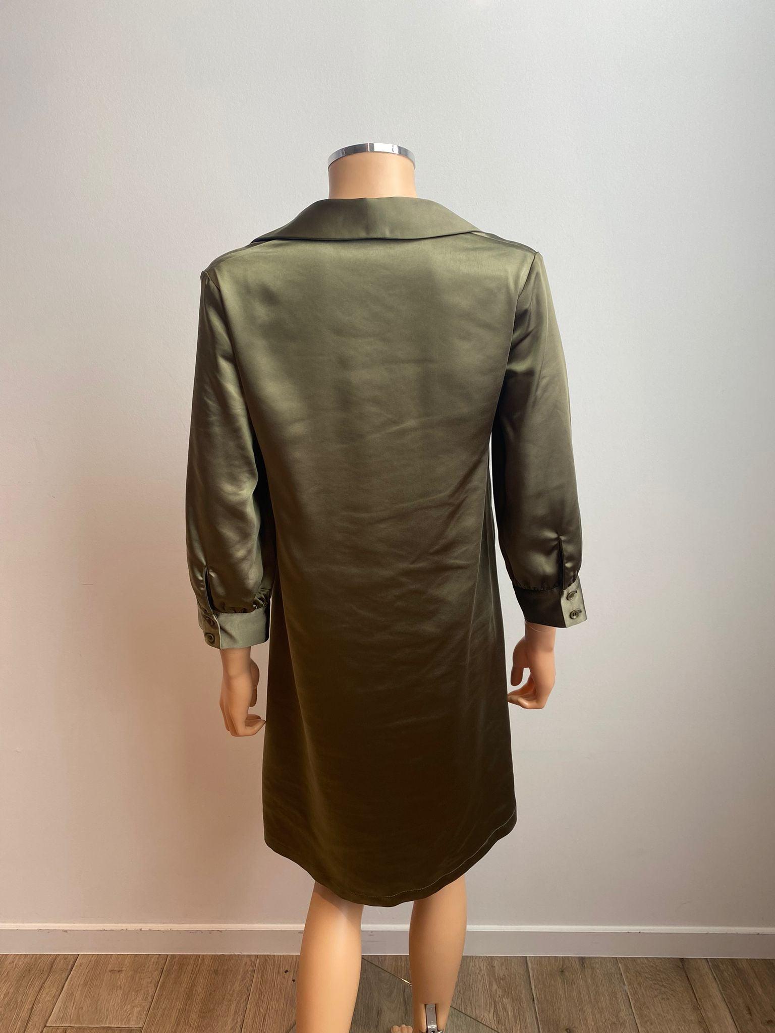Kleedje Kaki Atmos Fashion ( 9253 Alessa Kaki ) - Delaere Womenswear