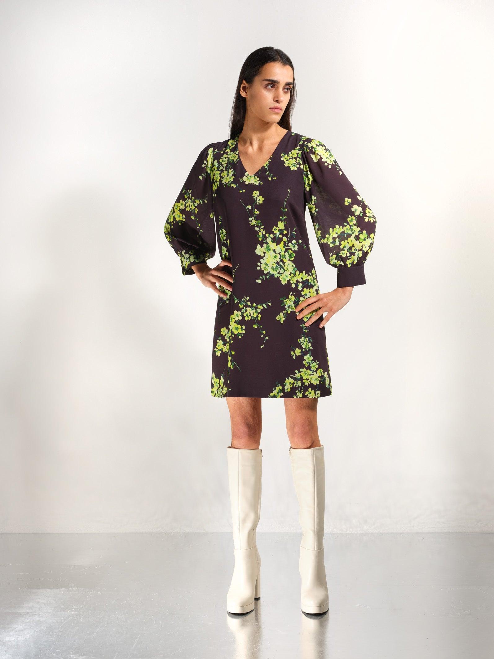 Kleedje Limoen Atmos Fashion ( 9617 Sala Lime ) - Delaere Womenswear