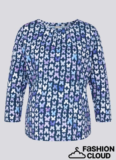 T-Shirt Blauw Rabe ( 114366/6377 )