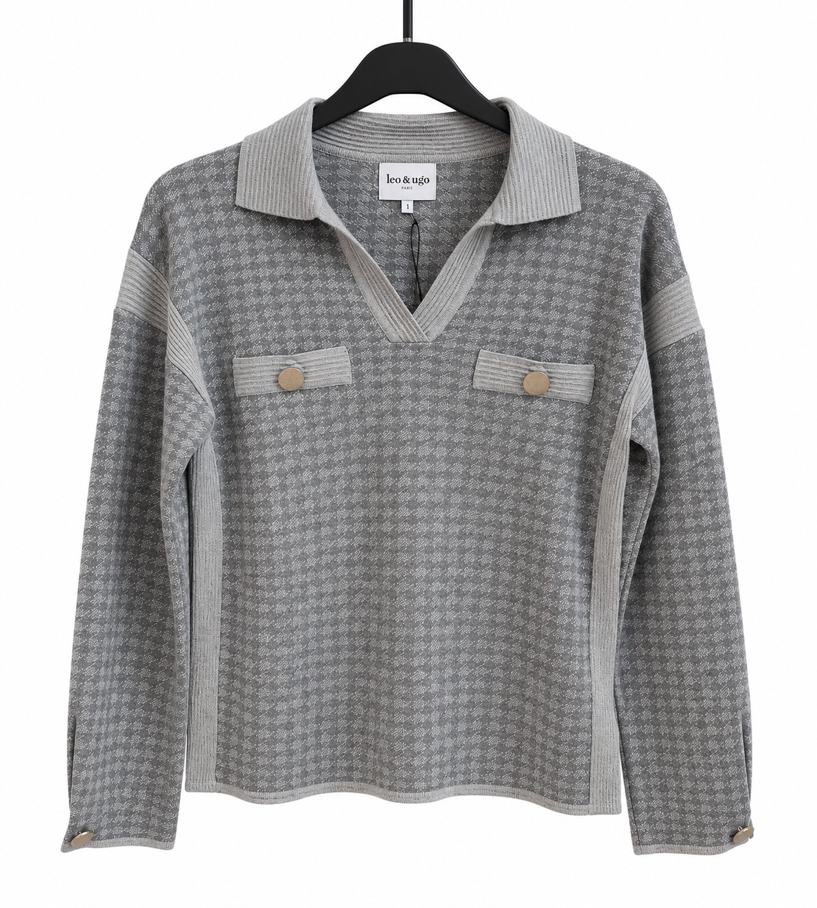 Pull Gris Leo & Ugo ( Ah297/Grey Silver )