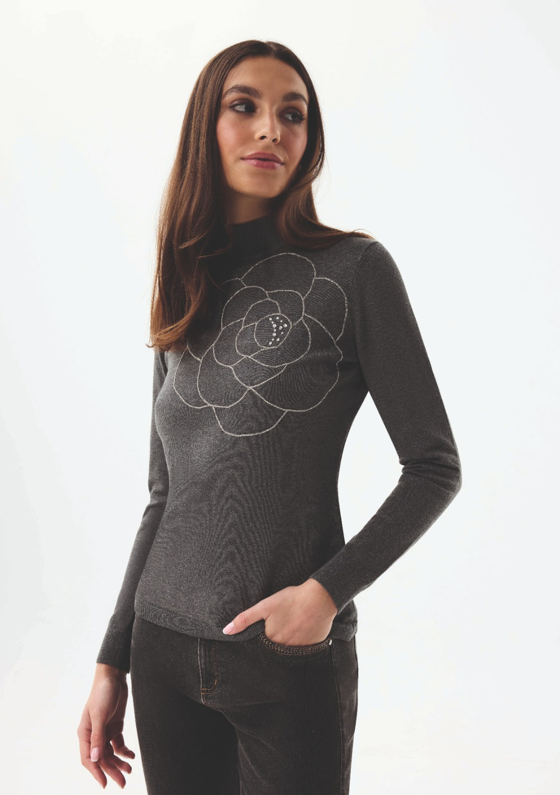 Pull Grijs Leo & Ugo ( Aw122/Dark Grey Mela )