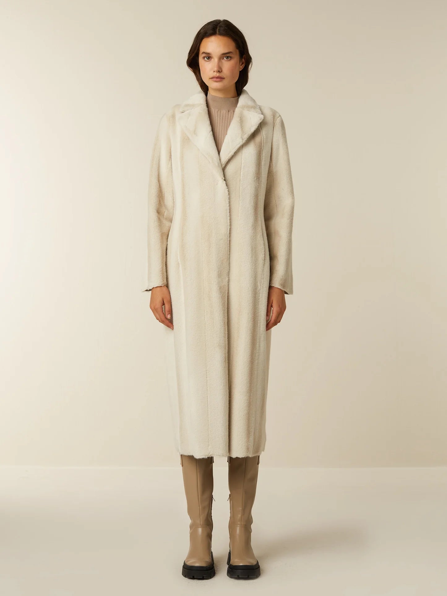 Mantel Ecru Beaumont ( Una Bm05160/1100 ) - Delaere Womenswear