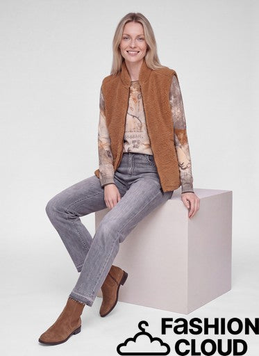 Giletvest Cognac Rabe ( 121871/7685 )