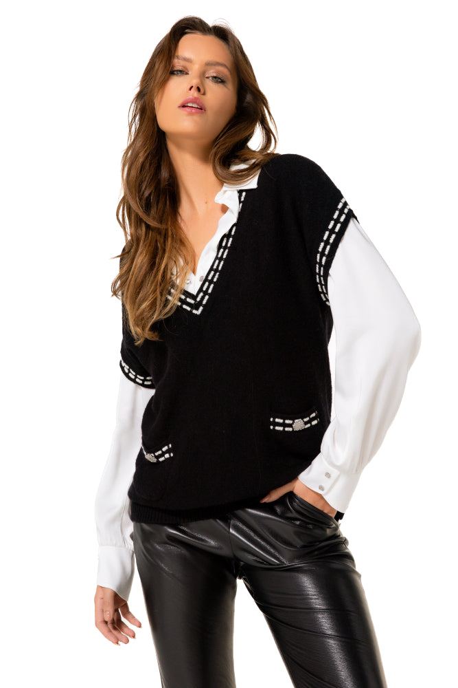 Pull Zwart Caroline Biss ( 4213/10 )
