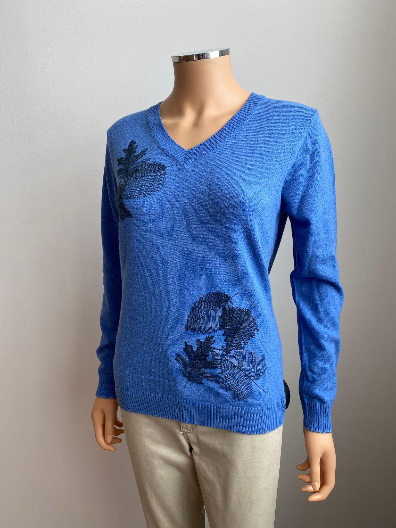 Pull Blauw Blue Iv ( Cerise/321 ) - Delaere Womenswear