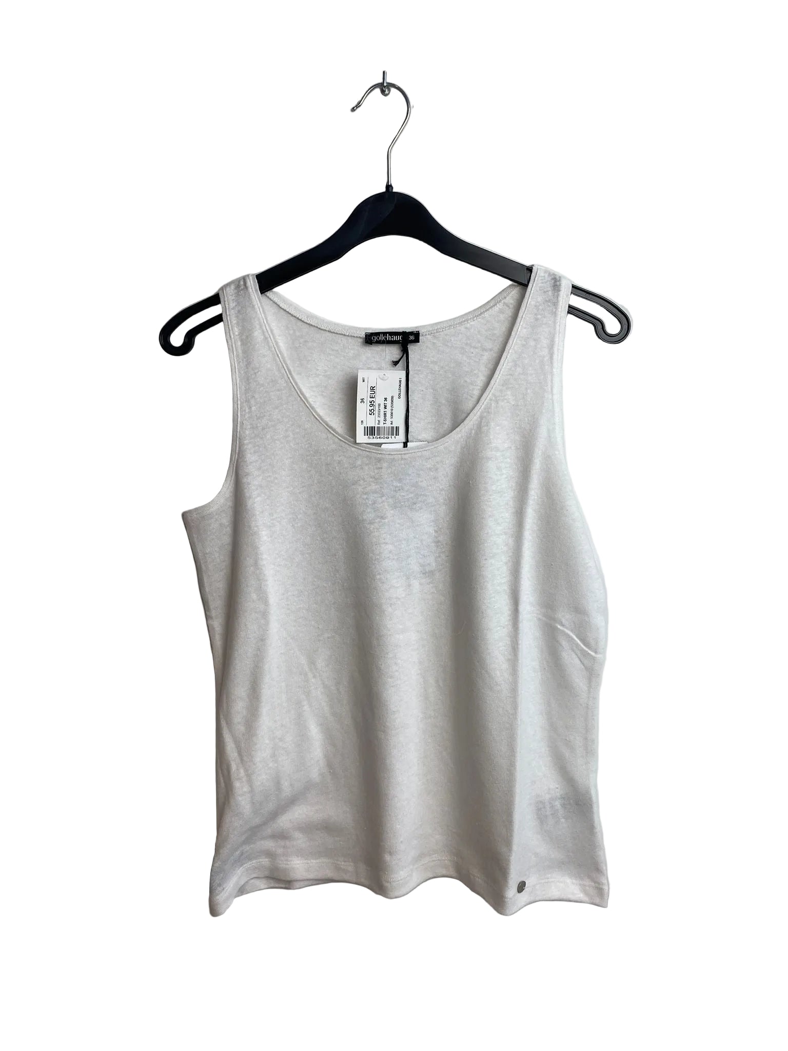 T-Shirt Wit Gollehaug ( 23333/100 )