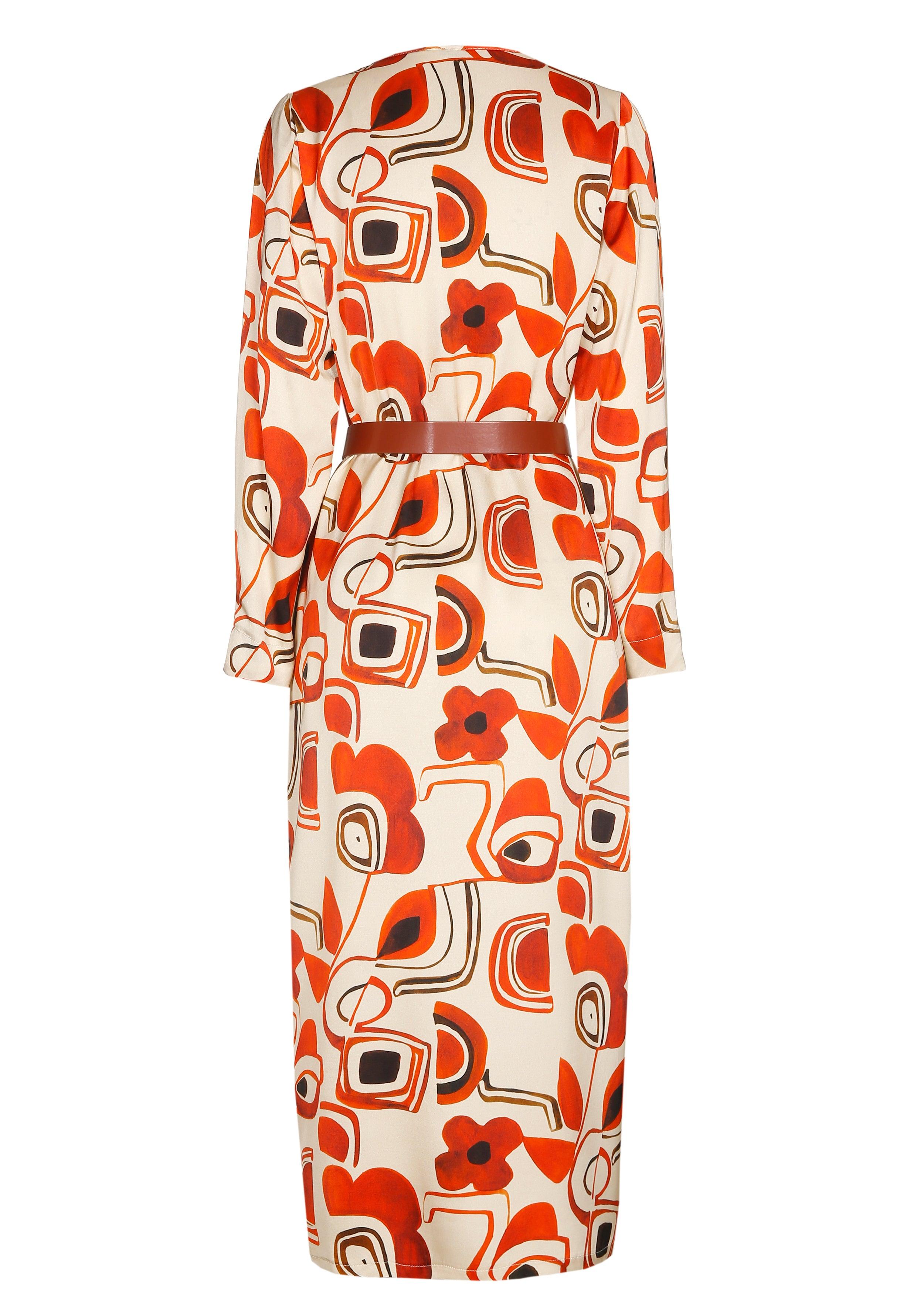 Kleedje Oranje Caroline Biss ( 4121/39 ) - Delaere Womenswear