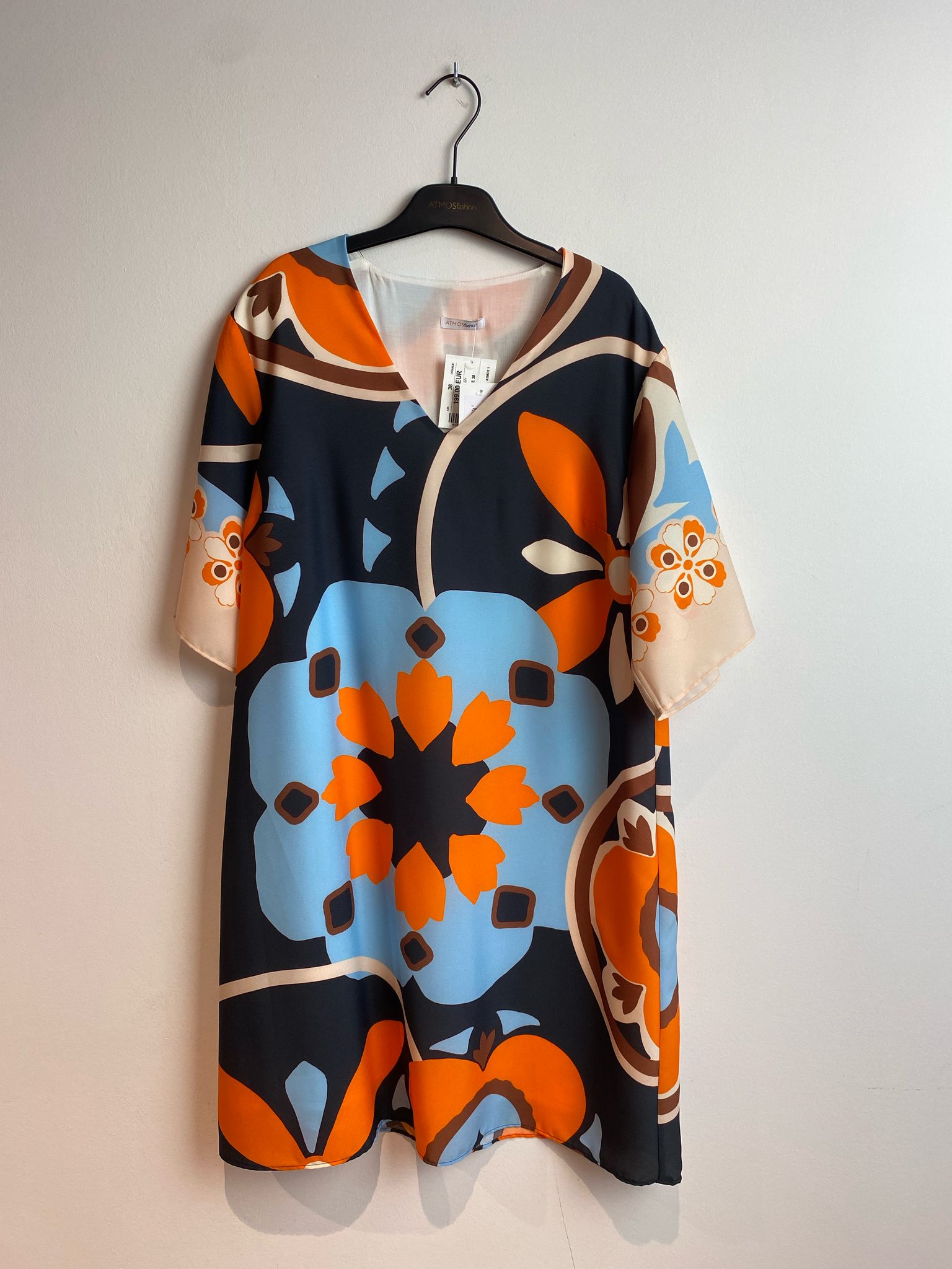 Kleedje Oranje Atmos Fashion ( 9672 Perez Navy )