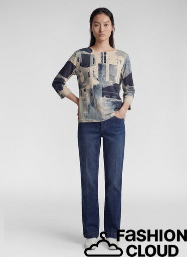 T-shirt Bleu Corbeau ( 113374/7639 )