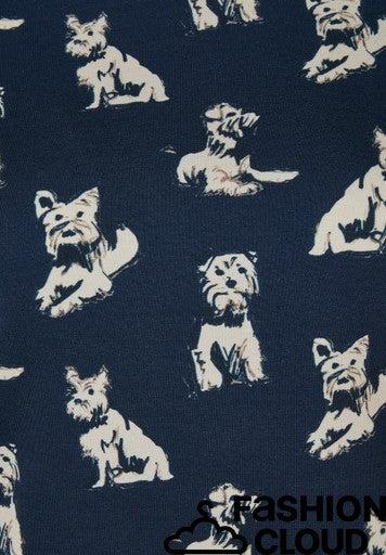 T-shirt bleu corbeau (113373/7374)