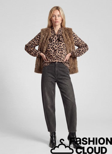 Giletvest Taupe Rabe ( 123872/7672 )