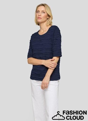 T-Shirt Marine Rabe ( 121302/6374 )