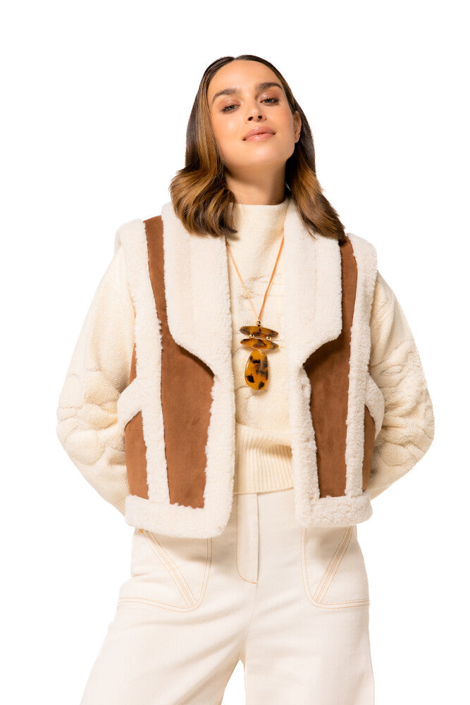 Giletvest Beige Caroline Biss ( 4446/32 )