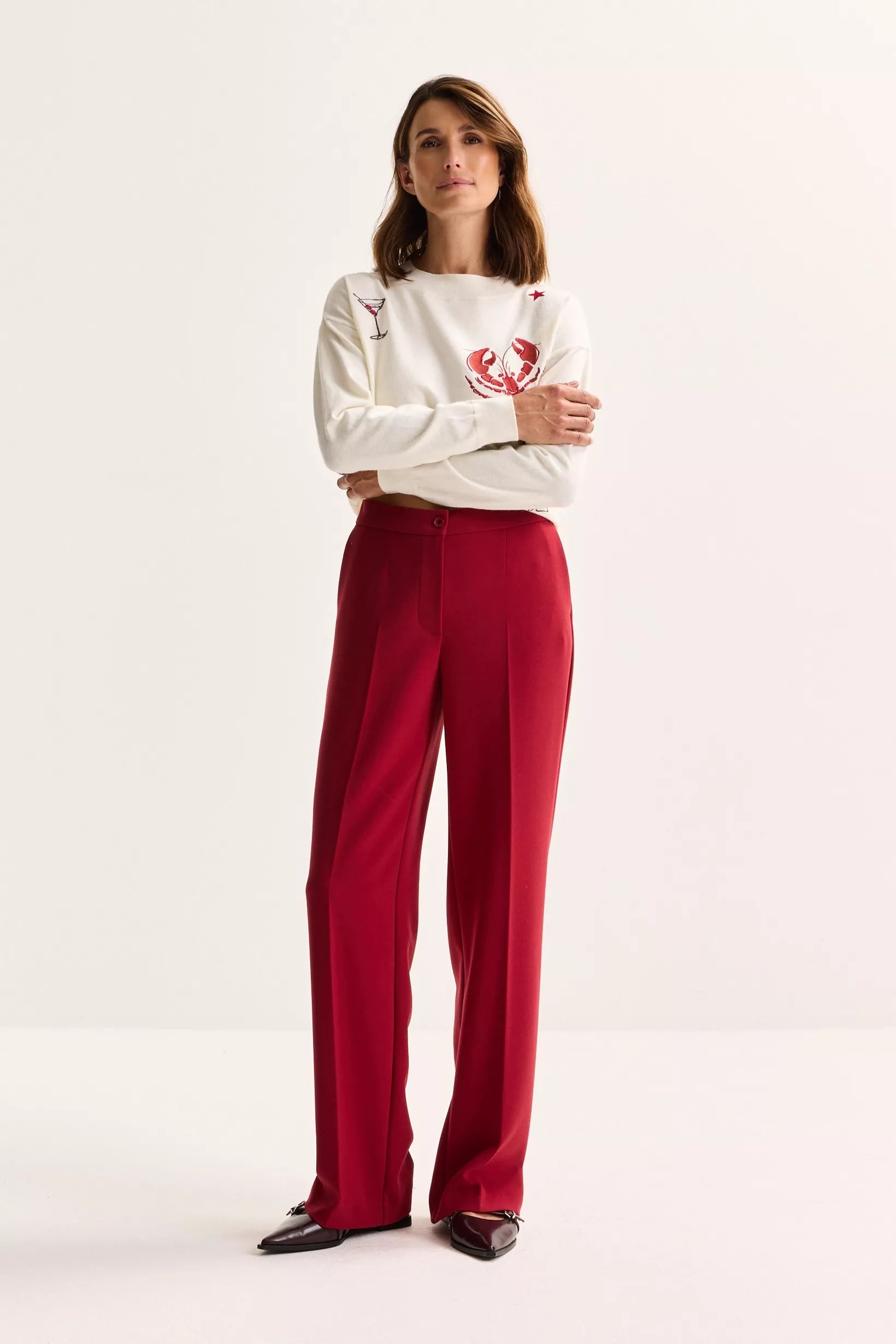 Broek Rood Mayerline ( Carona3 4078/480 )