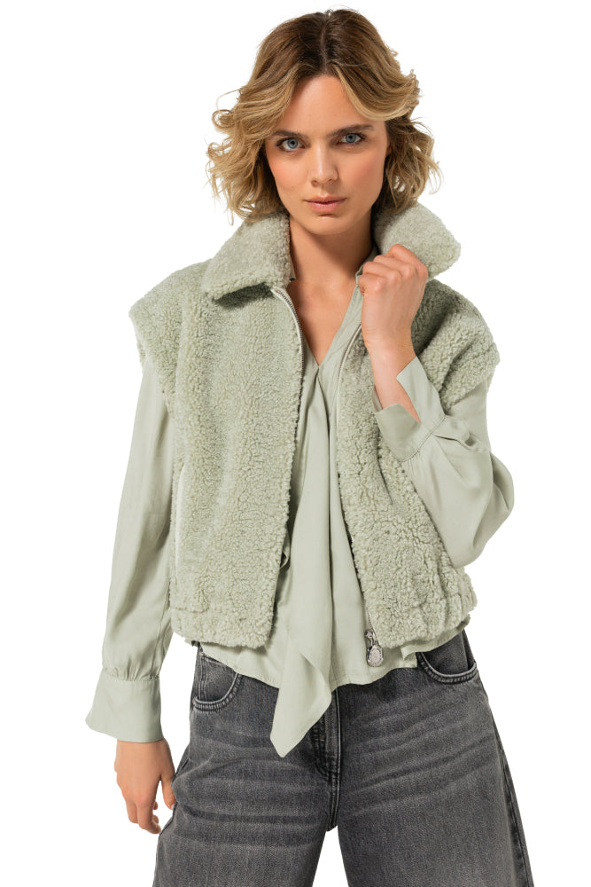 Giletvest Groen Caroline Biss ( 4436/63 )