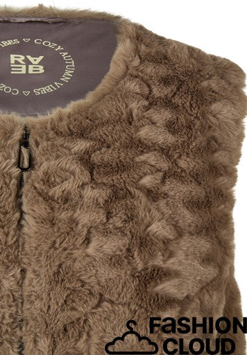 Giletvest Taupe Rabe ( 123872/7672 )