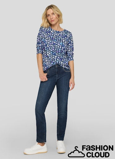 T-Shirt Blauw Rabe ( 114366/6377 )