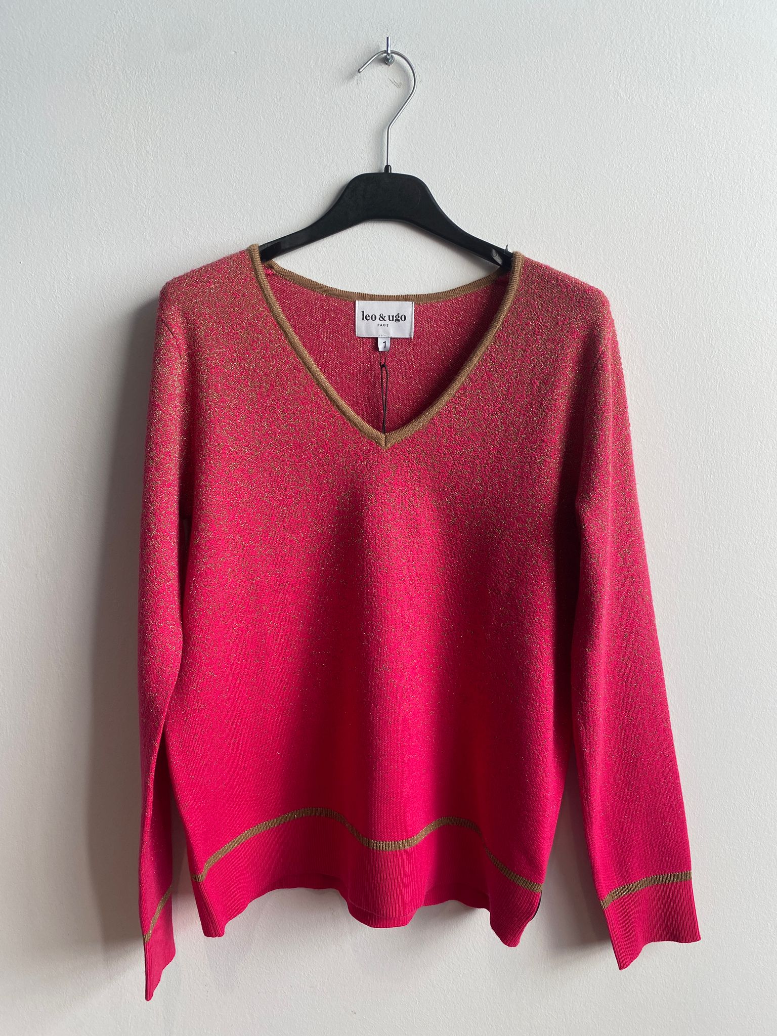 Pull Fuchia Leo &amp; Ugo ( Aw478/Fuchsia Camel )