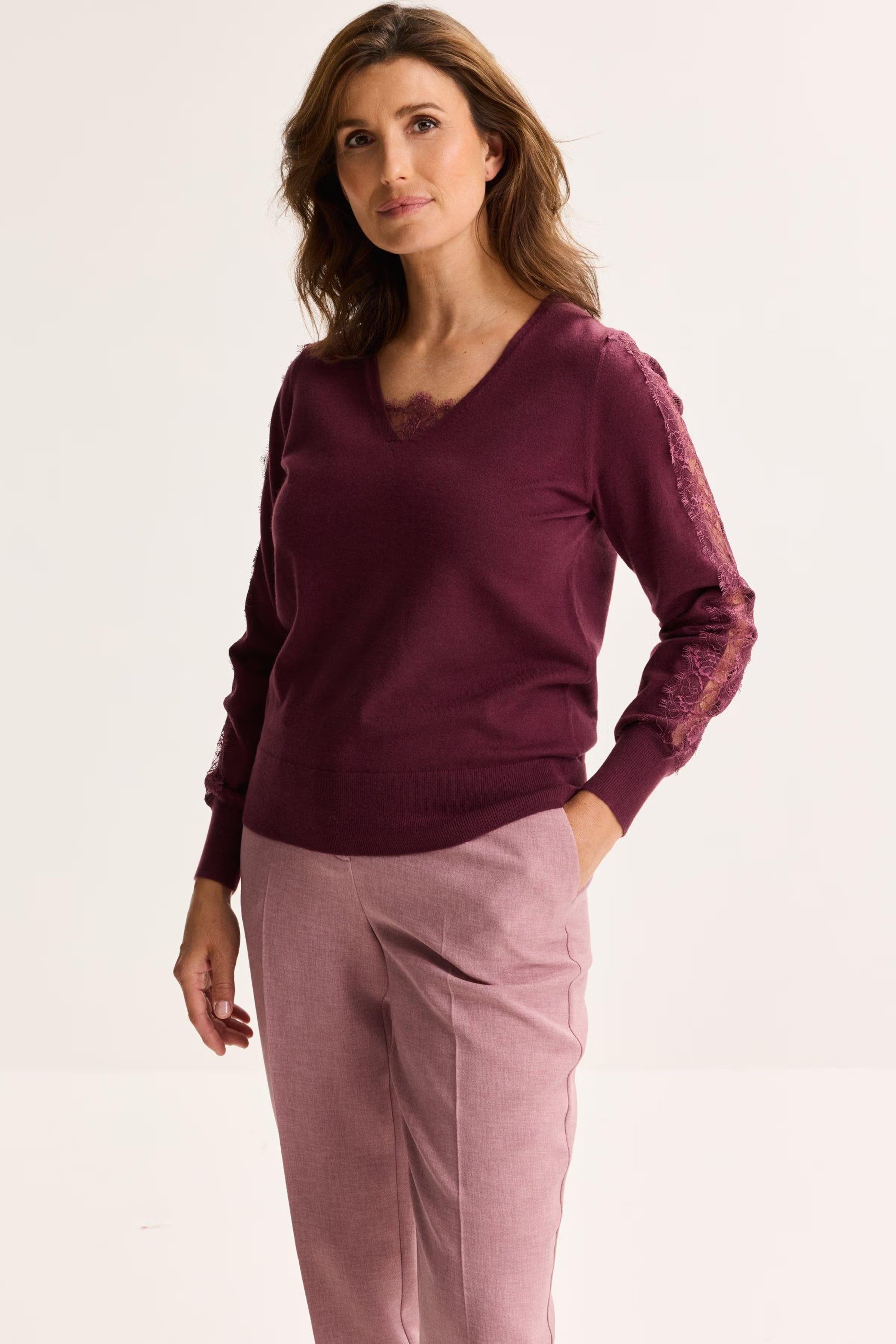 Pull aubergine Mayerline ( Amour 6619/900 )
