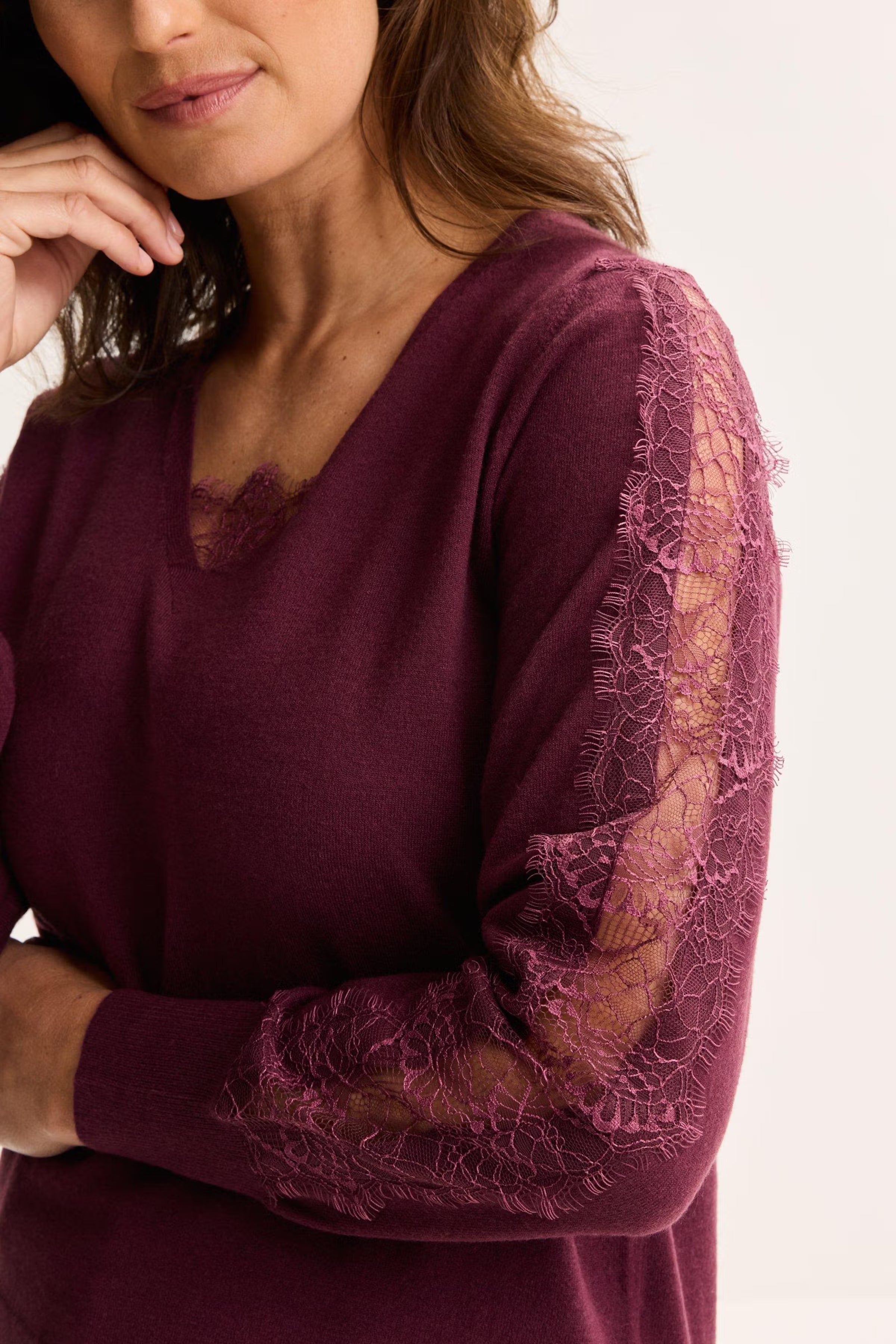 Pull aubergine Mayerline ( Amour 6619/900 )