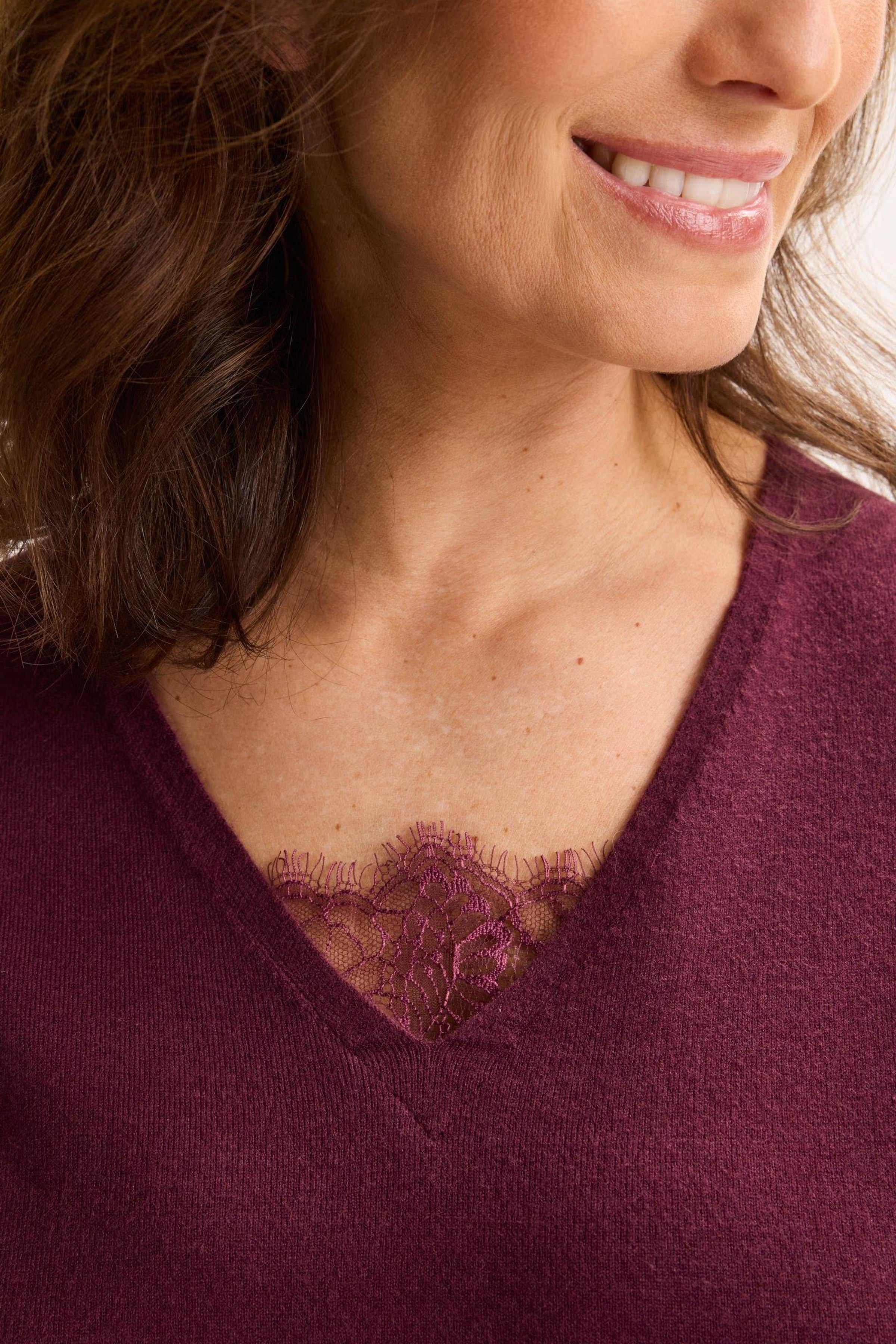 Pull aubergine Mayerline ( Amour 6619/900 )