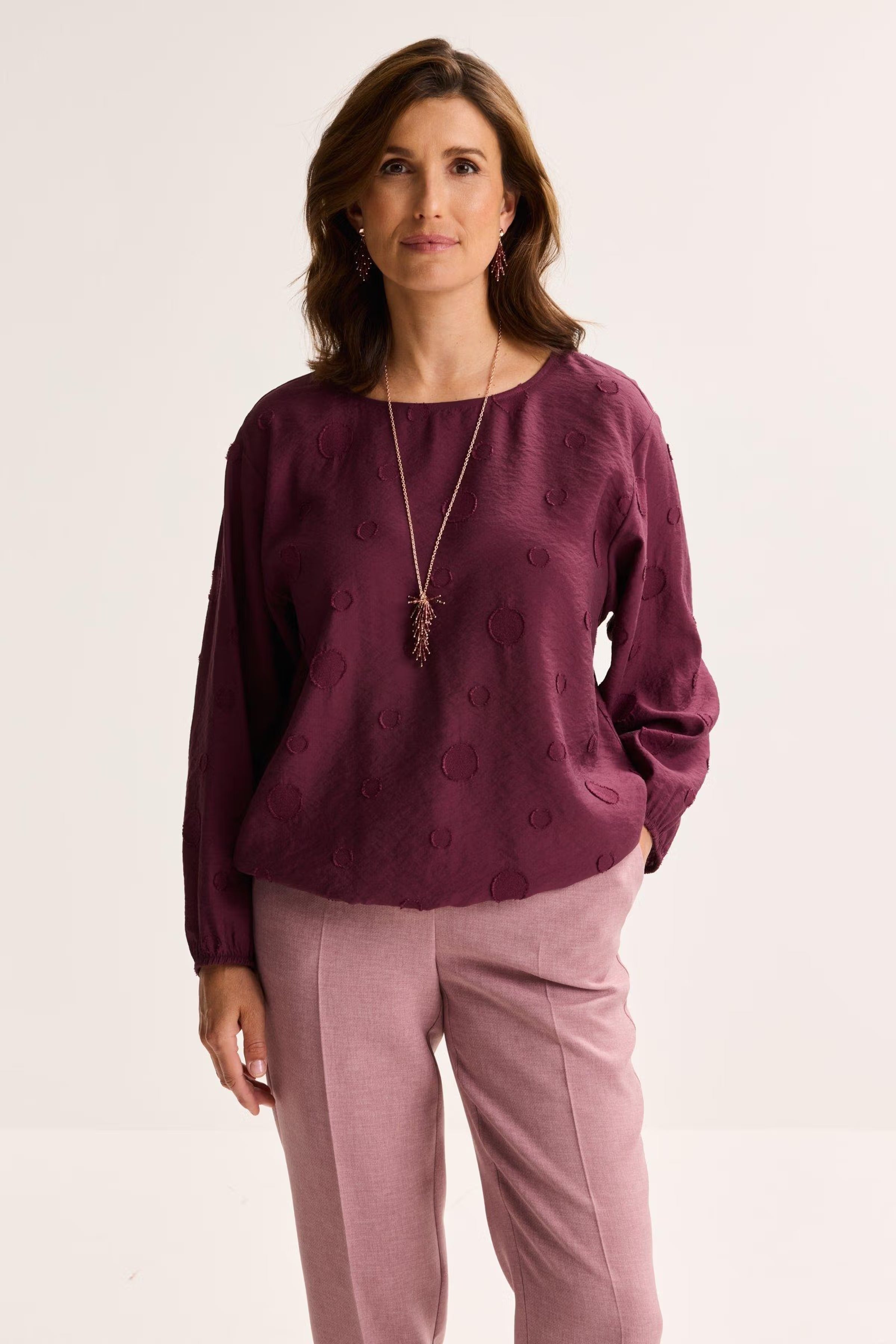 Chemisier Aubergine Mayerline ( Judan 6053/900 )