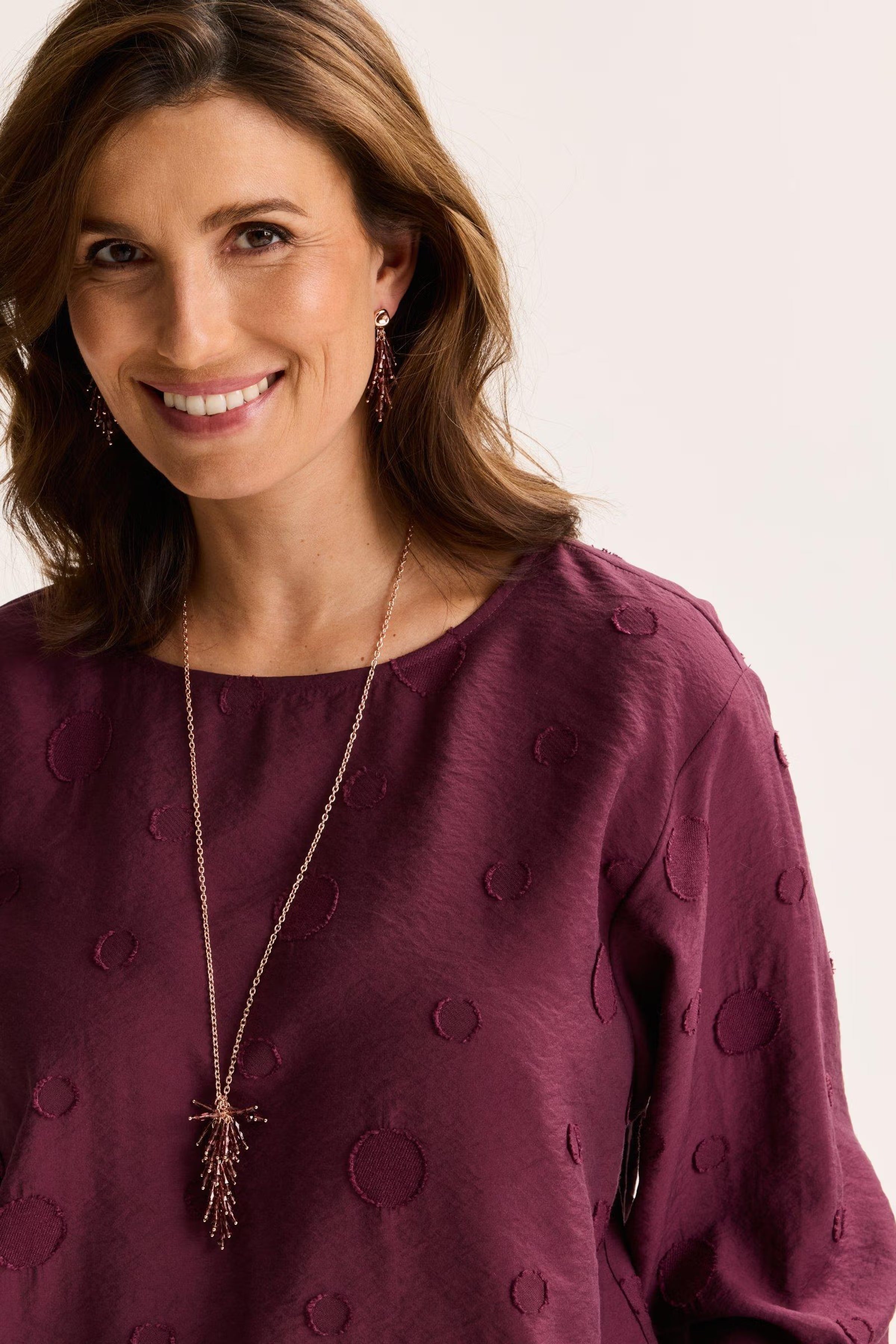 Chemisier Aubergine Mayerline ( Judan 6053/900 )