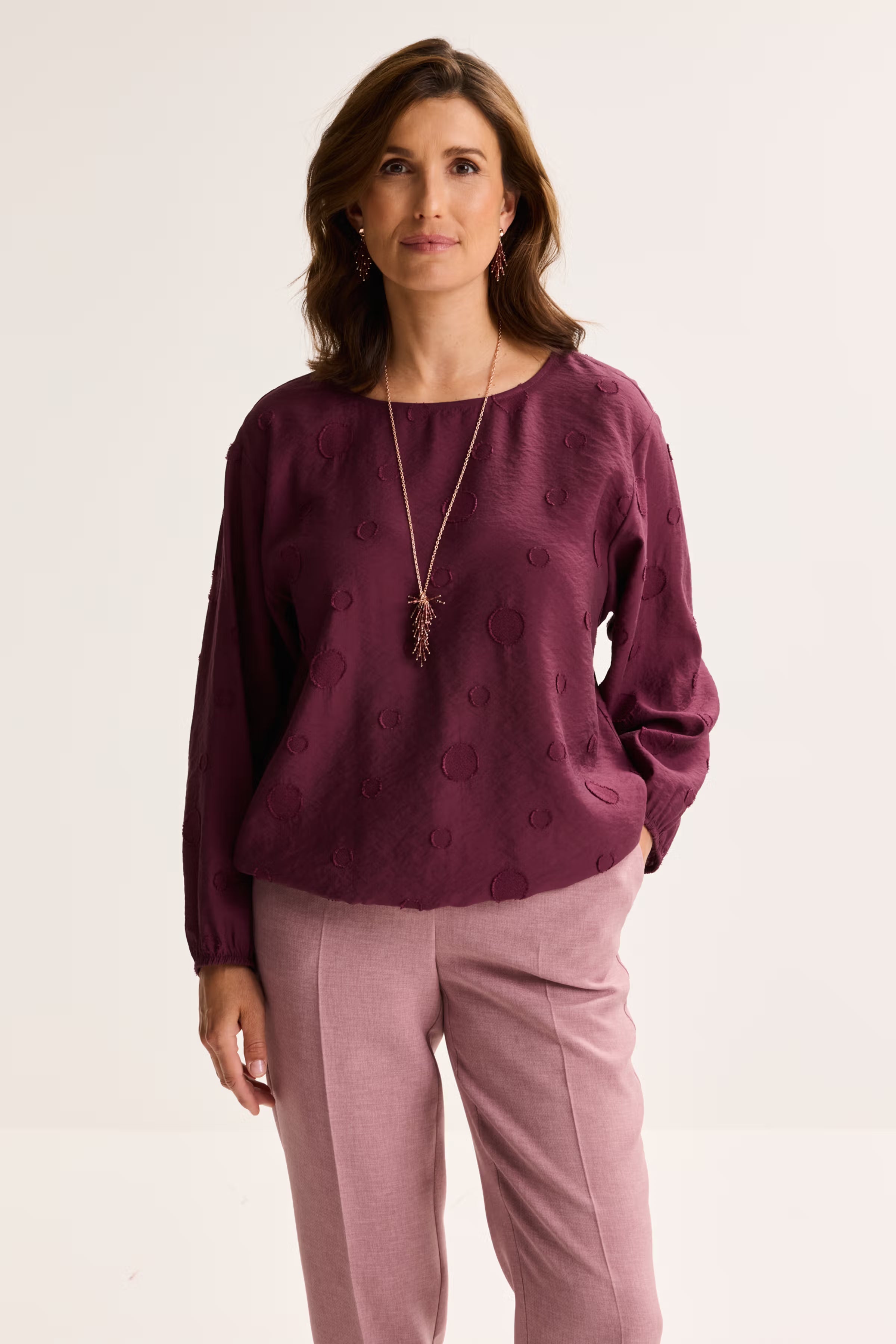 Chemisier Aubergine Mayerline ( Judan 6053/900 )