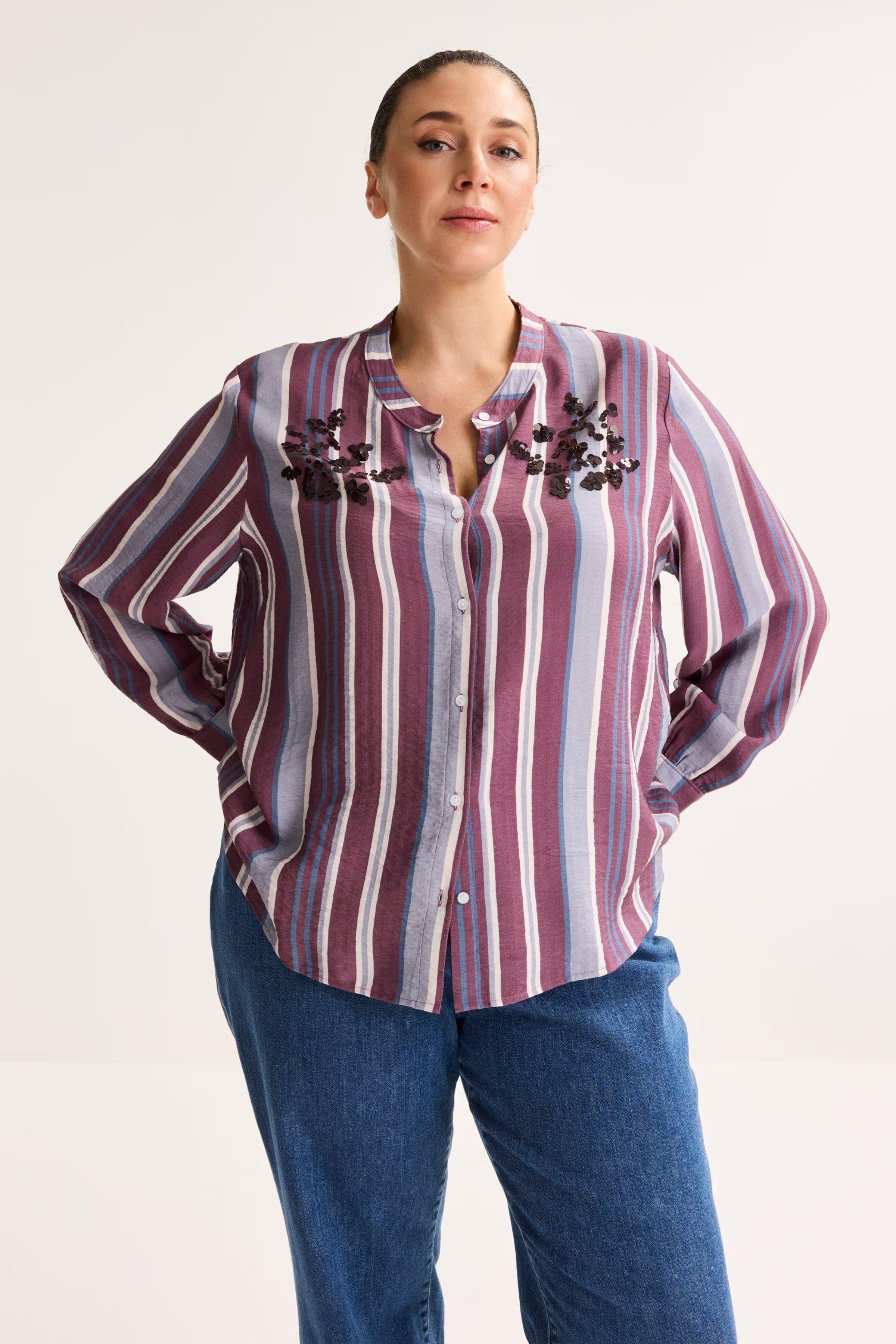 Chemisier Aubergine Mayerline (Jilly 6804/717)