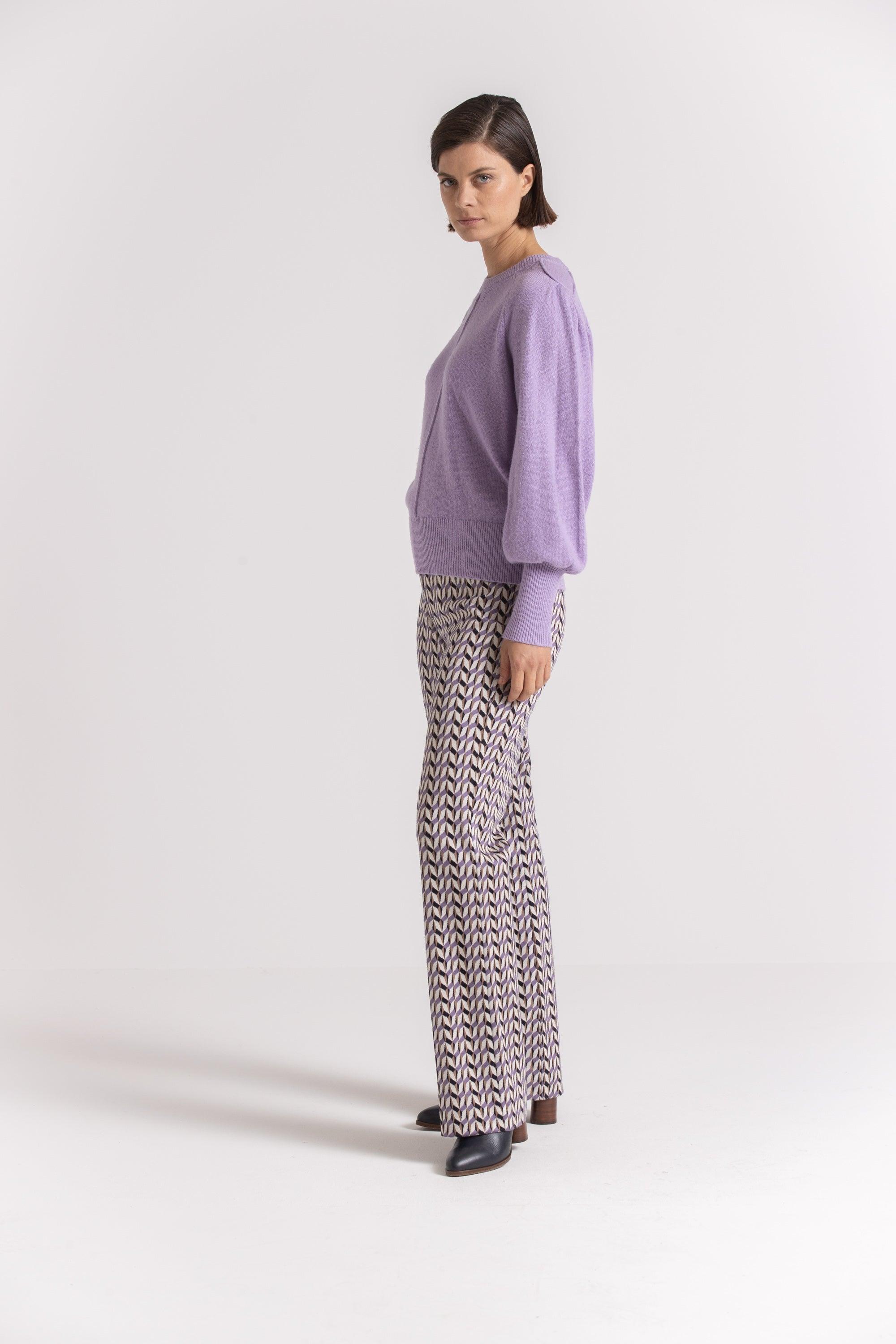 Broek Paars Gigue ( Regina 648/2435 ) - Delaere Womenswear