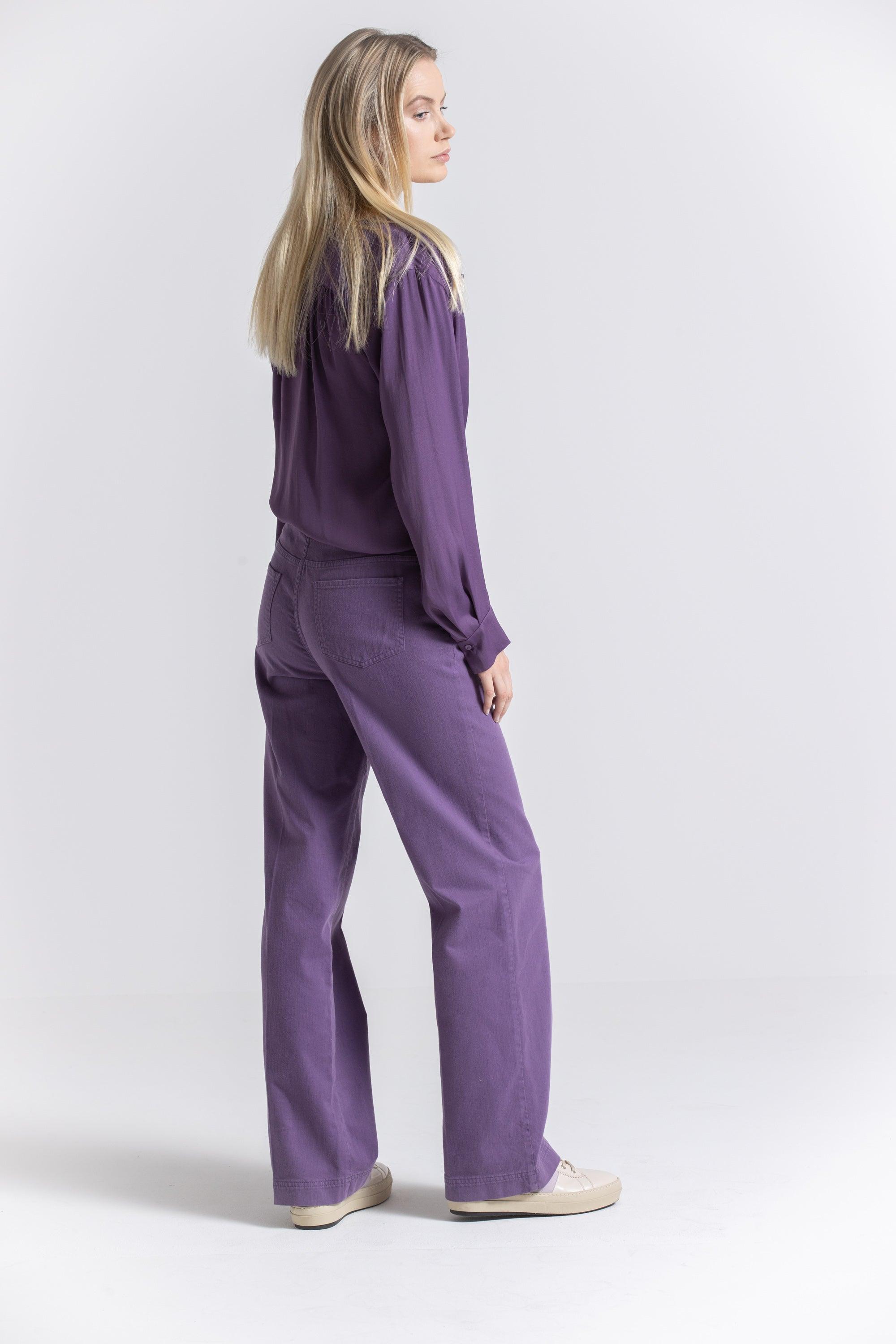 Broek Paars Gigue ( Ramska 710/2435 ) - Delaere Womenswear
