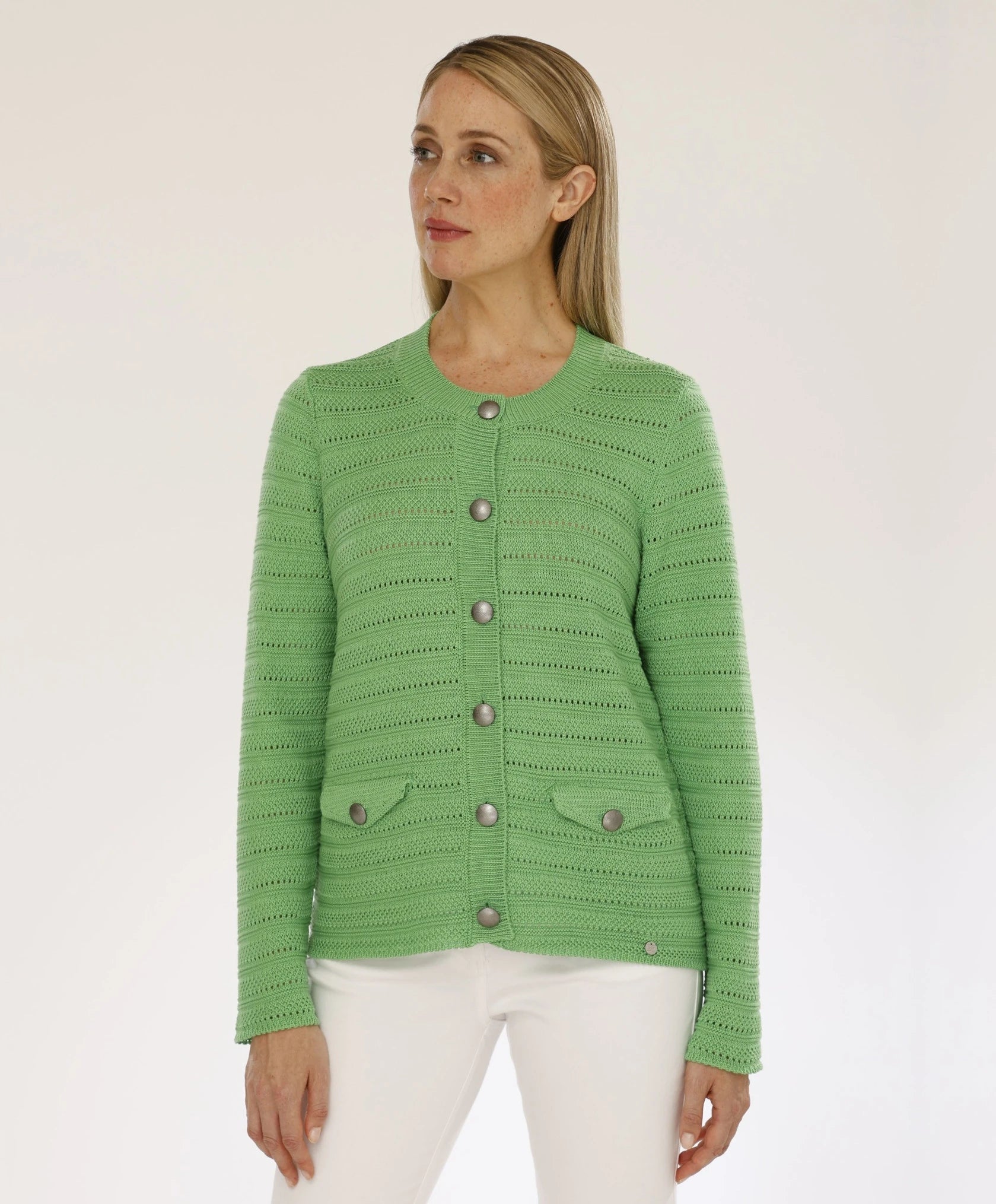 Giletpull Groen Gollehaug ( 12124/845 )