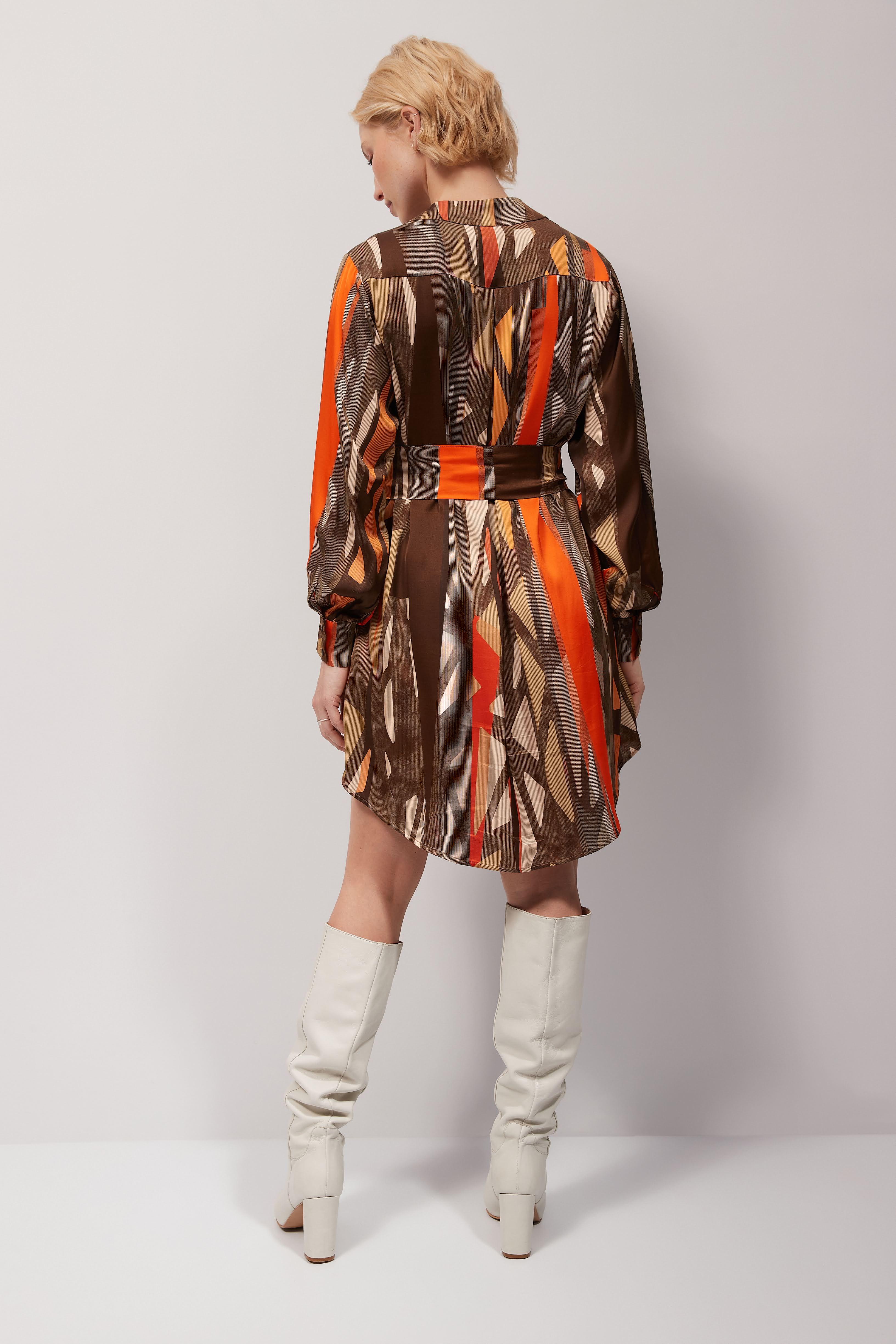 Kleedje Oranje Her ( Bart 126/200 ) - Delaere Womenswear