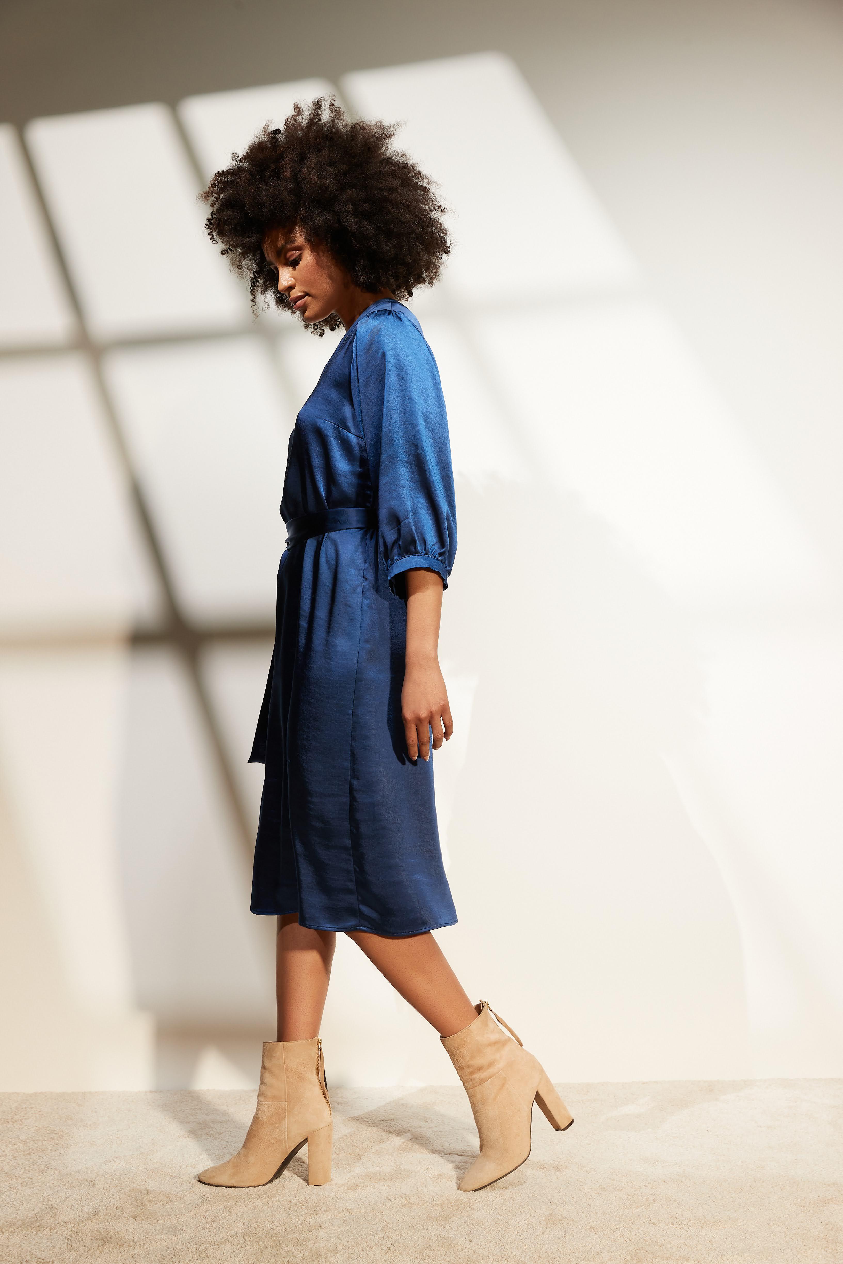 Kleedje Blauw Her ( Banta 133/685 ) - Delaere Womenswear