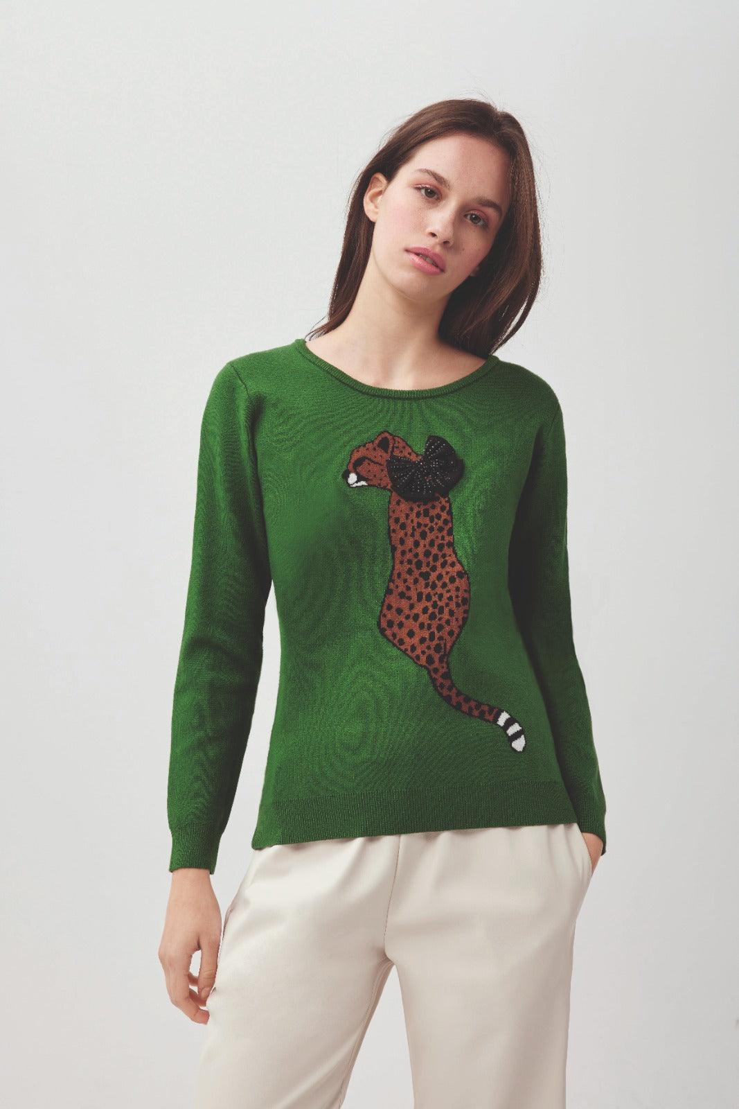 Pull Groen Leo & Ugo ( Jw169/Green ) - Delaere Womenswear