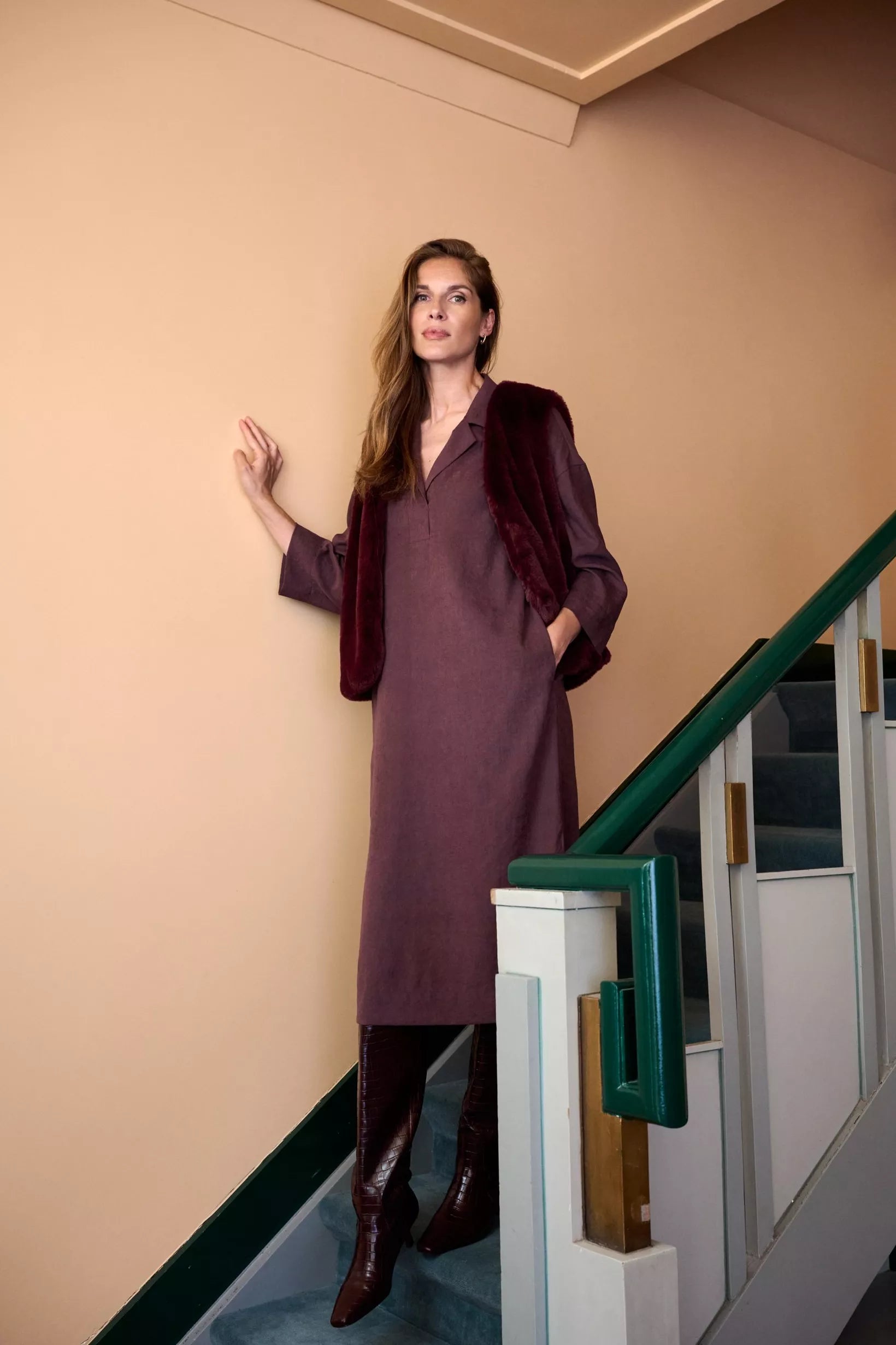 Kleedje Paars Mayerline ( Rawan 4035/975 )