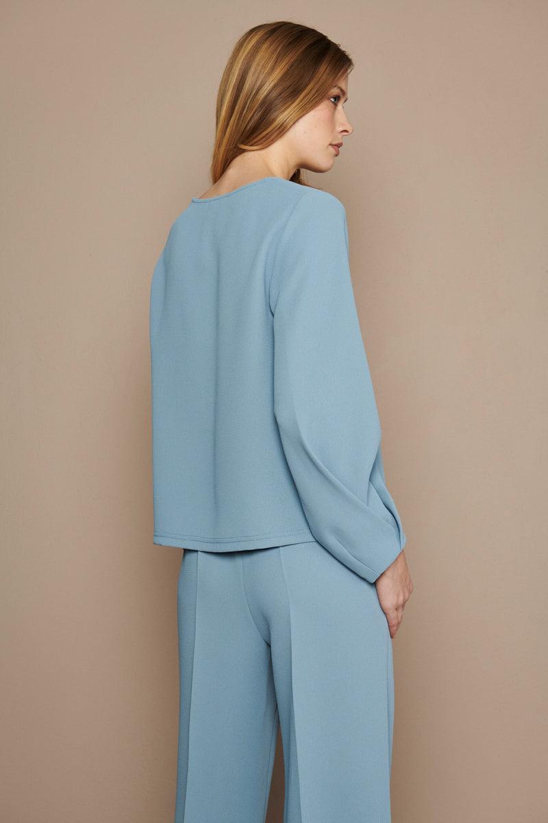 Bloes Bleekblauw Marie Mero ( Tb17/164 ) - Delaere Womenswear