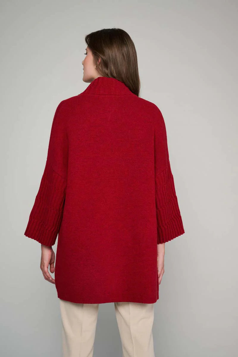 Poncho Rood Marie Mero ( Cp59/Win+Red ) - Delaere Womenswear
