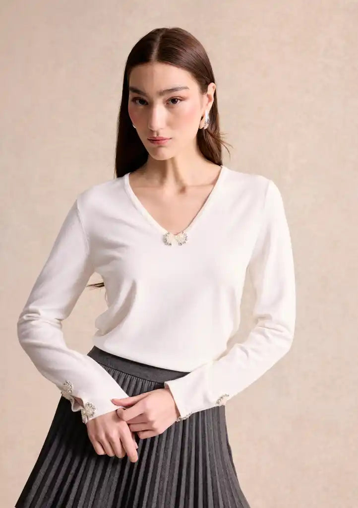 Pull Ecru Leo & Ugo ( AH211/Offwhite )