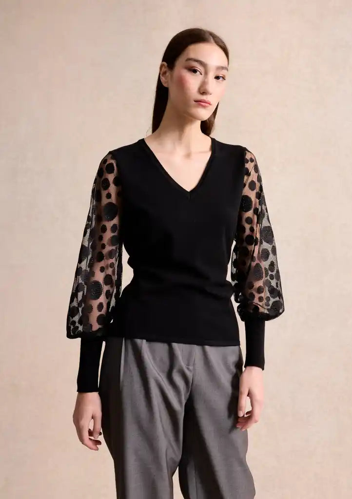 Pull Zwart Leo & Ugo ( Bh717/Black )
