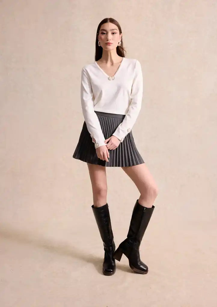 Pull Ecru Leo & Ugo ( AH211/Offwhite )