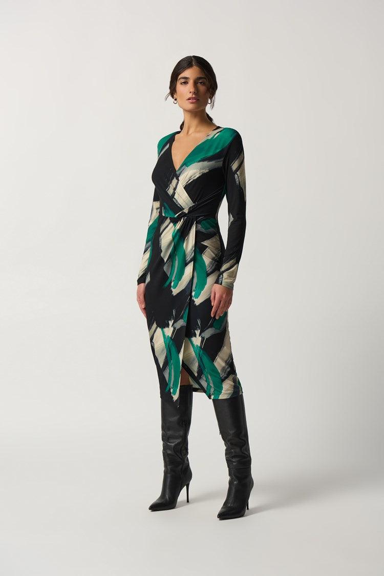 Kleedje Groen Ribkoff ( 233127/178 ) - Delaere Womenswear