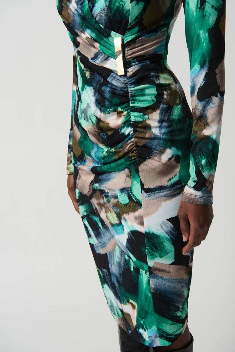 Kleedje Groen Ribkoff ( 234019/178 ) - Delaere Womenswear