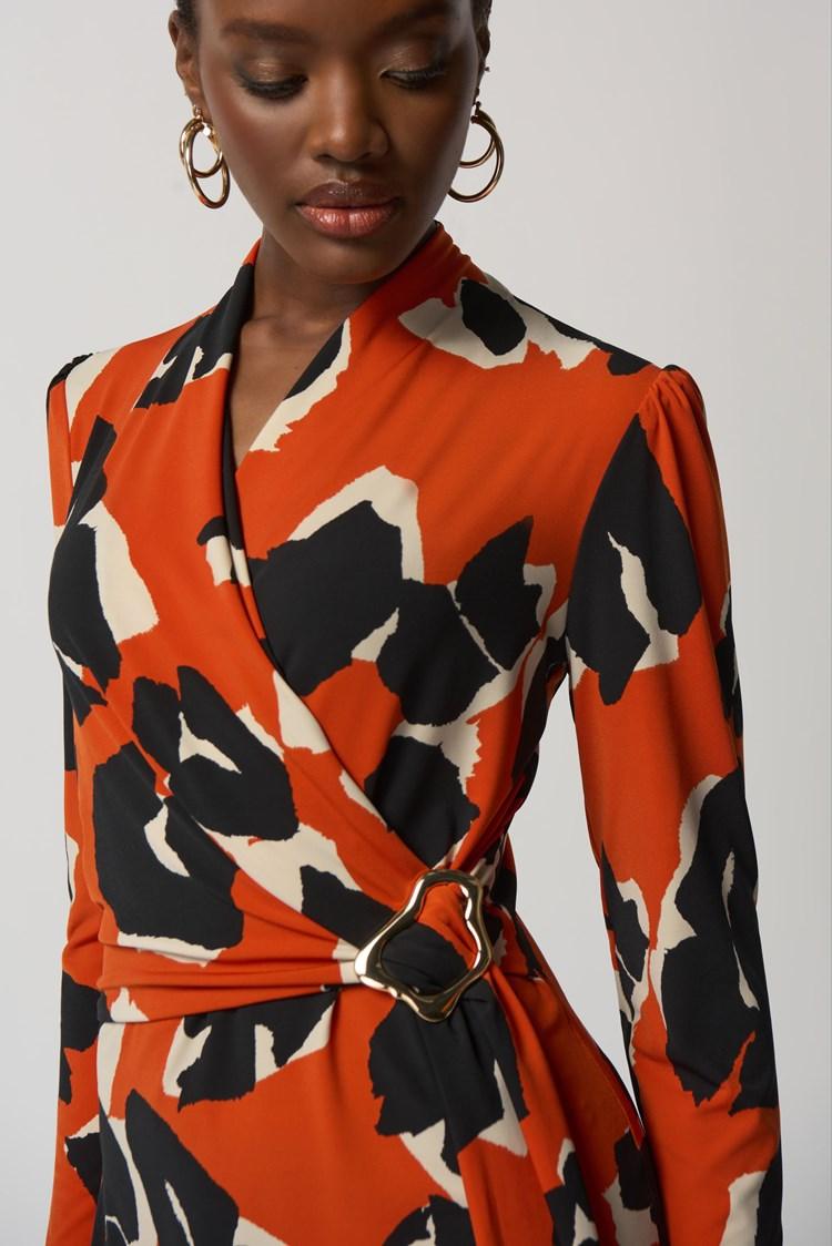 Kleedje Oranje Ribkoff ( 233176/4097 ) - Delaere Womenswear
