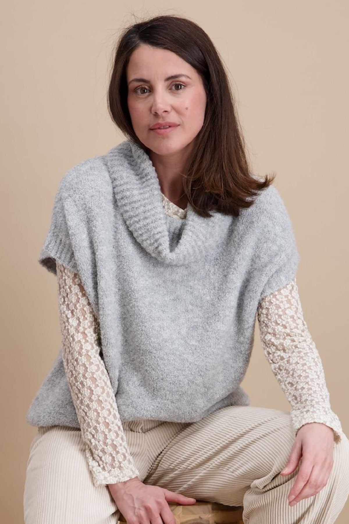 Pull Grijs Signe Nature ( 842246/7 )