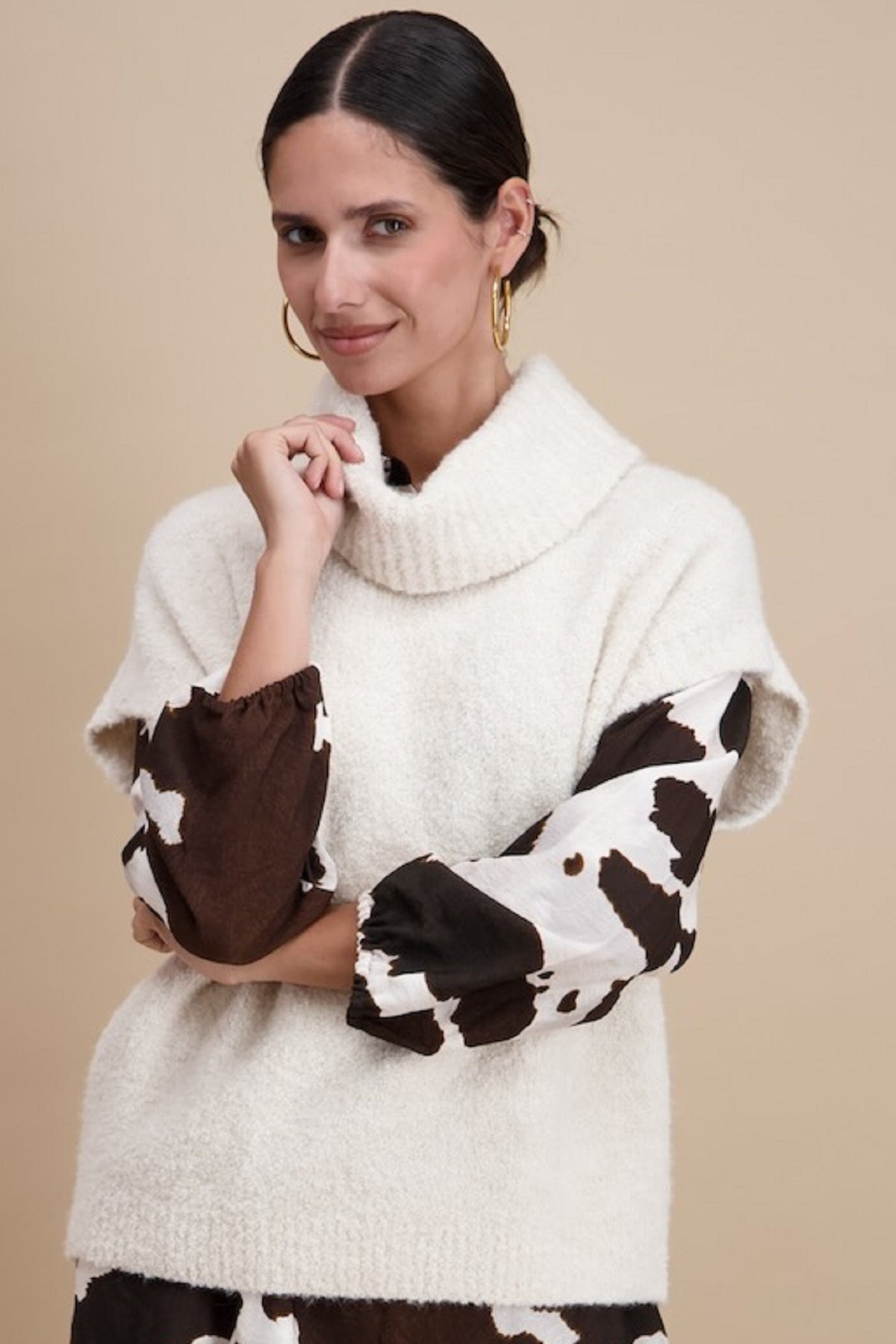 Pull Ecru Signe Nature ( 842246/1 )