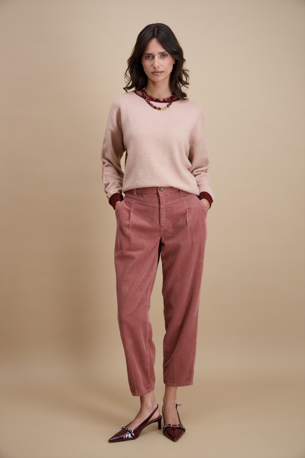 Pull Roze Signe Nature ( 842243/4 )