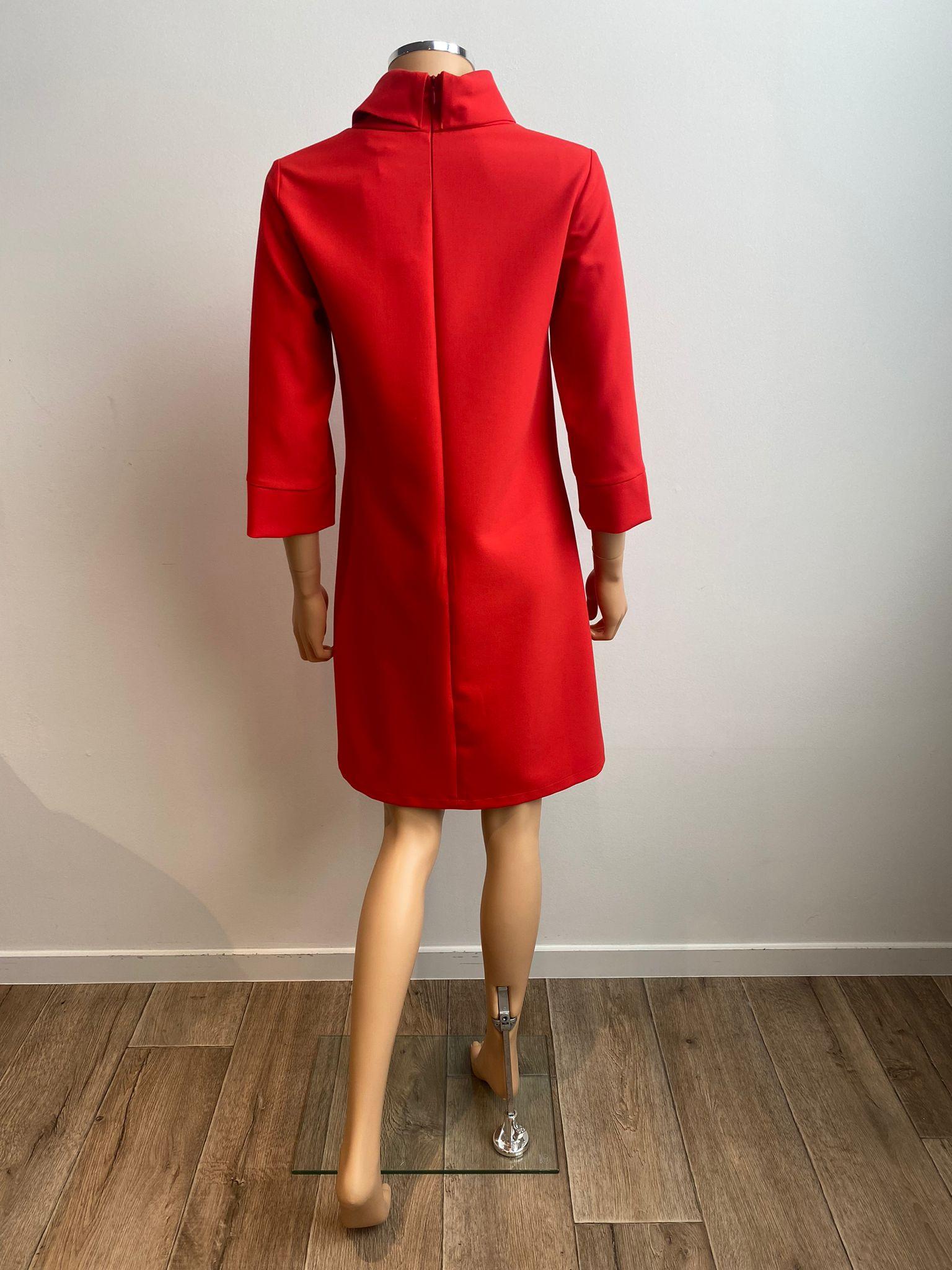 Kleedje Rood Senso ( 9593 Janelle Red ) - Delaere Womenswear