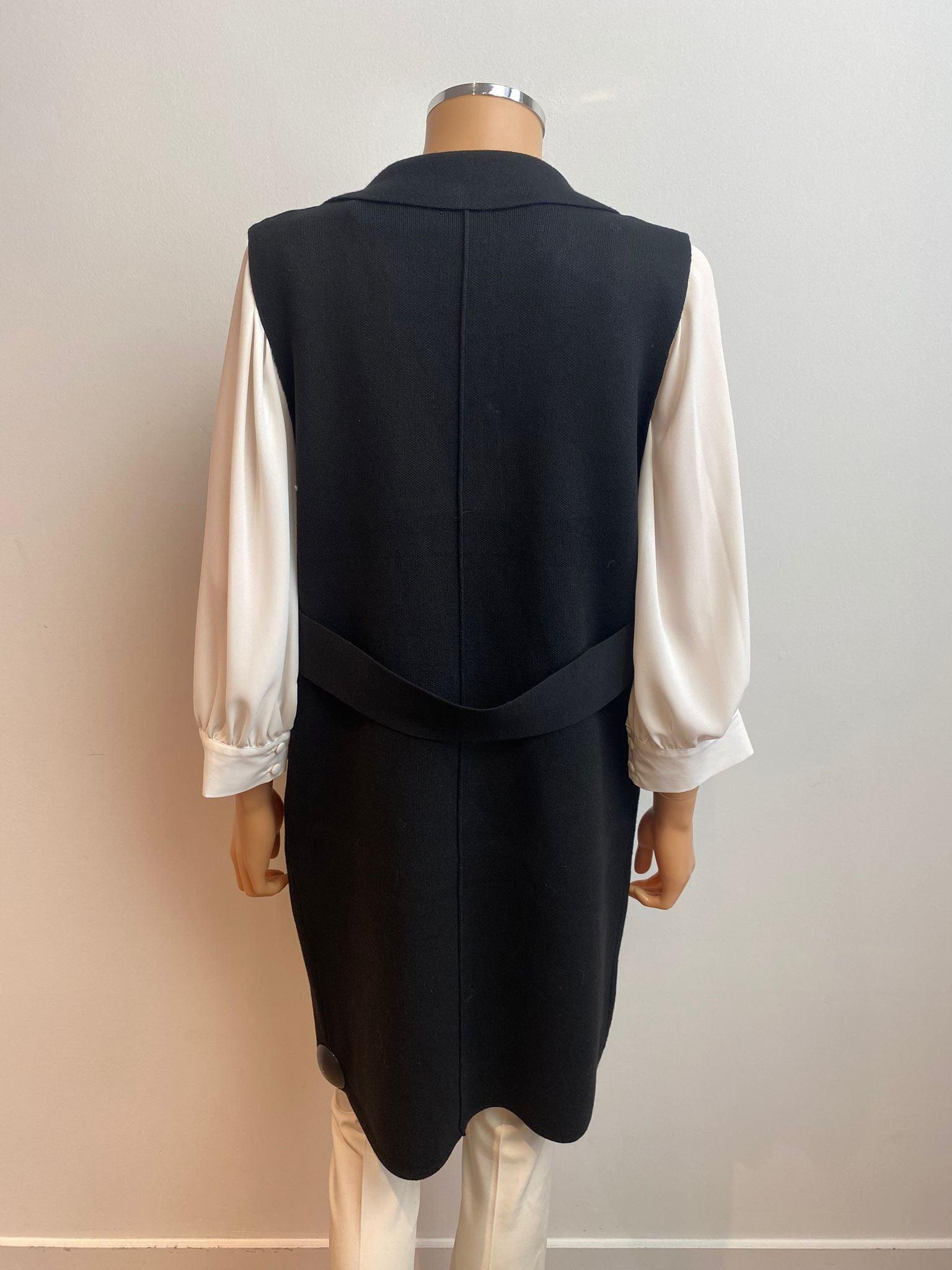 Giletvest Zwart Senso ( 9348 Philma Black ) - Delaere Womenswear