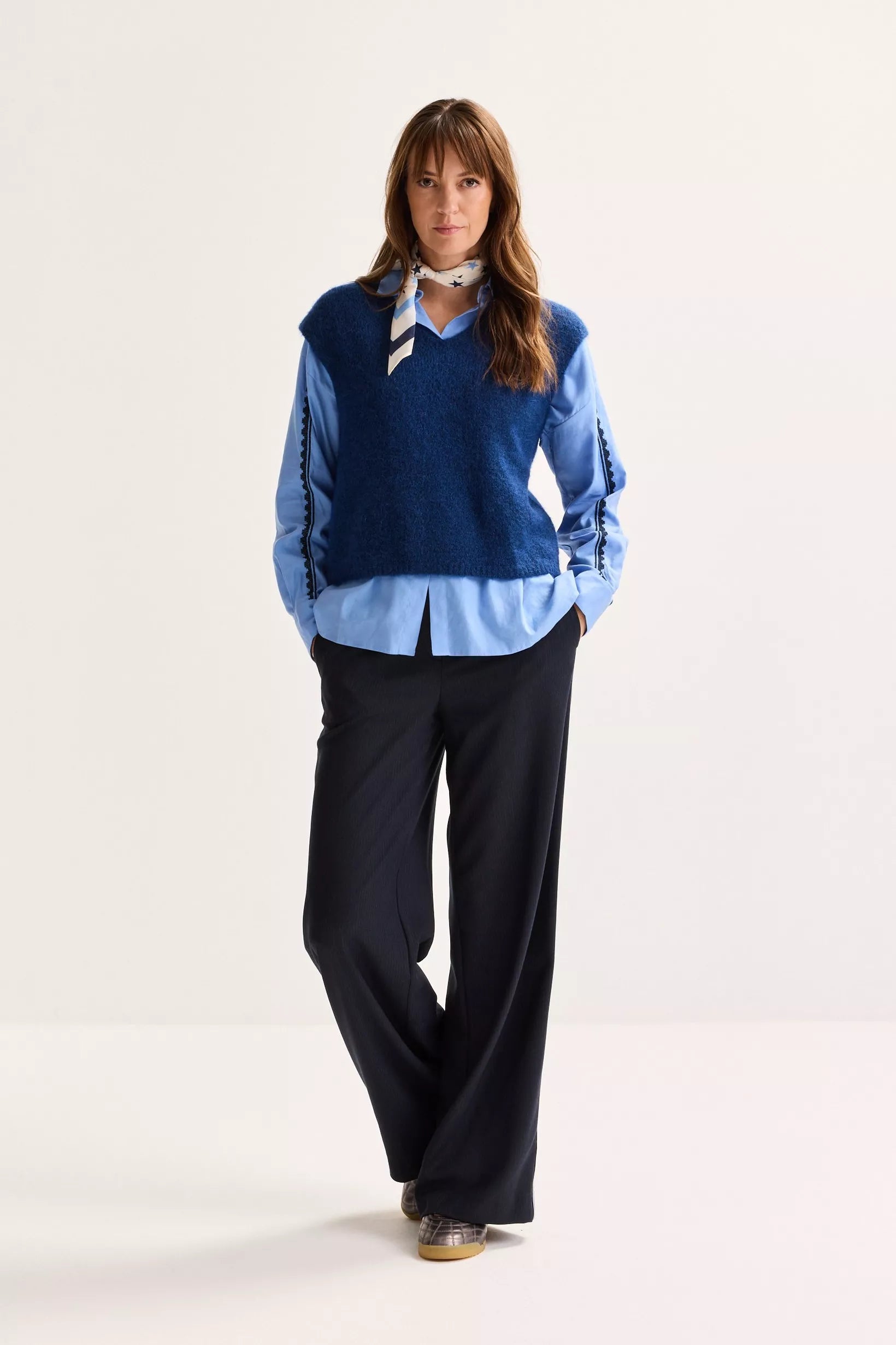 Sjaal Blauw Mayerline (Lietus 4751/028 )